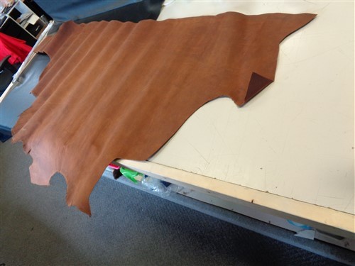 LEATHER HIDE BROWN 90 1/4" X 48 3/4"