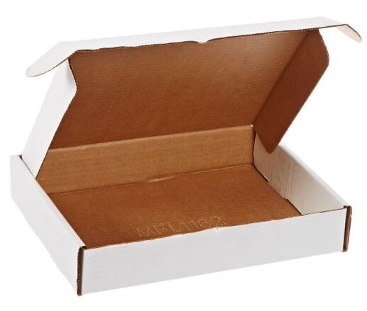 White Deluxe Literature Mailing Boxes, 11 1/8" x 8 3/4" x 2", Pack of 50,