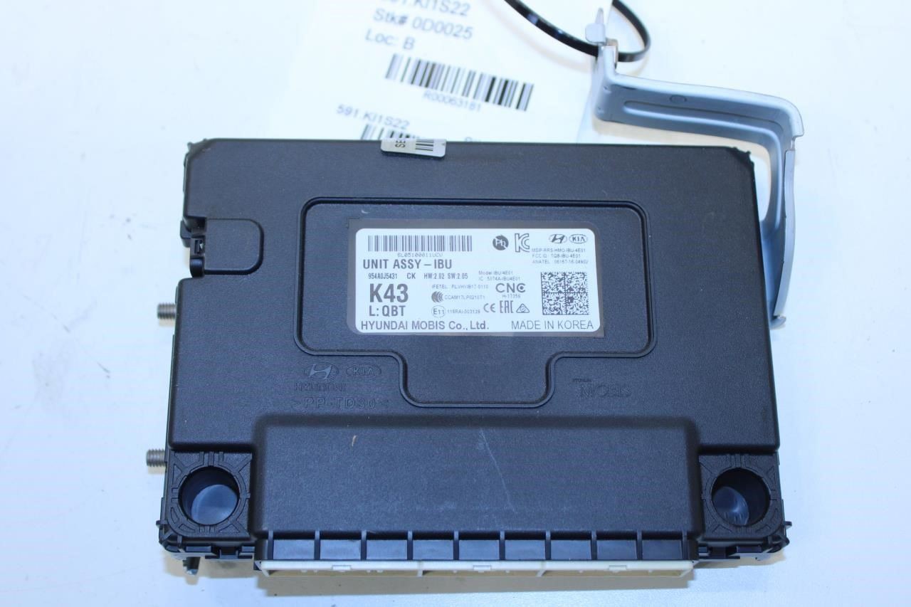22-2023 Kia Stinger GT1 3.3L AWD Integrated Body Control Module IBU 954A0-J5431