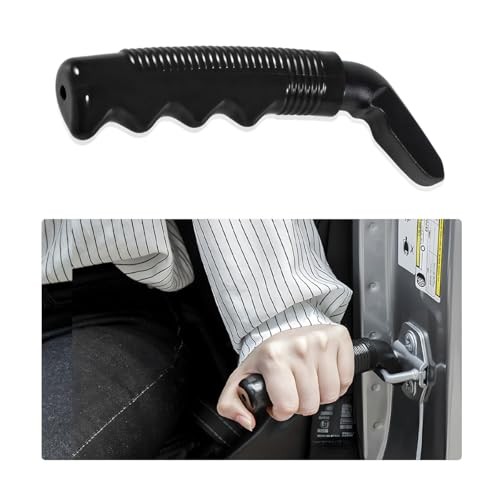 Wevdn Car Door Handle for Elderly, Portable Stable Vehicle Support Handle Black