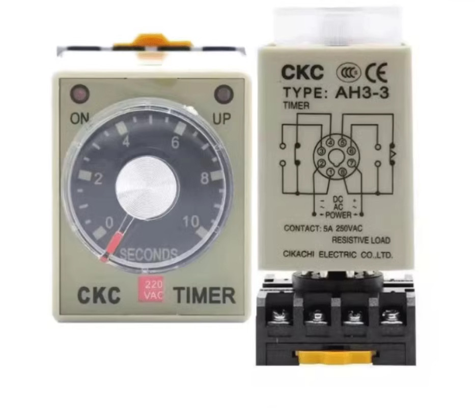 1PC New CKC timer AH3-3 AC110V 60M #LL
