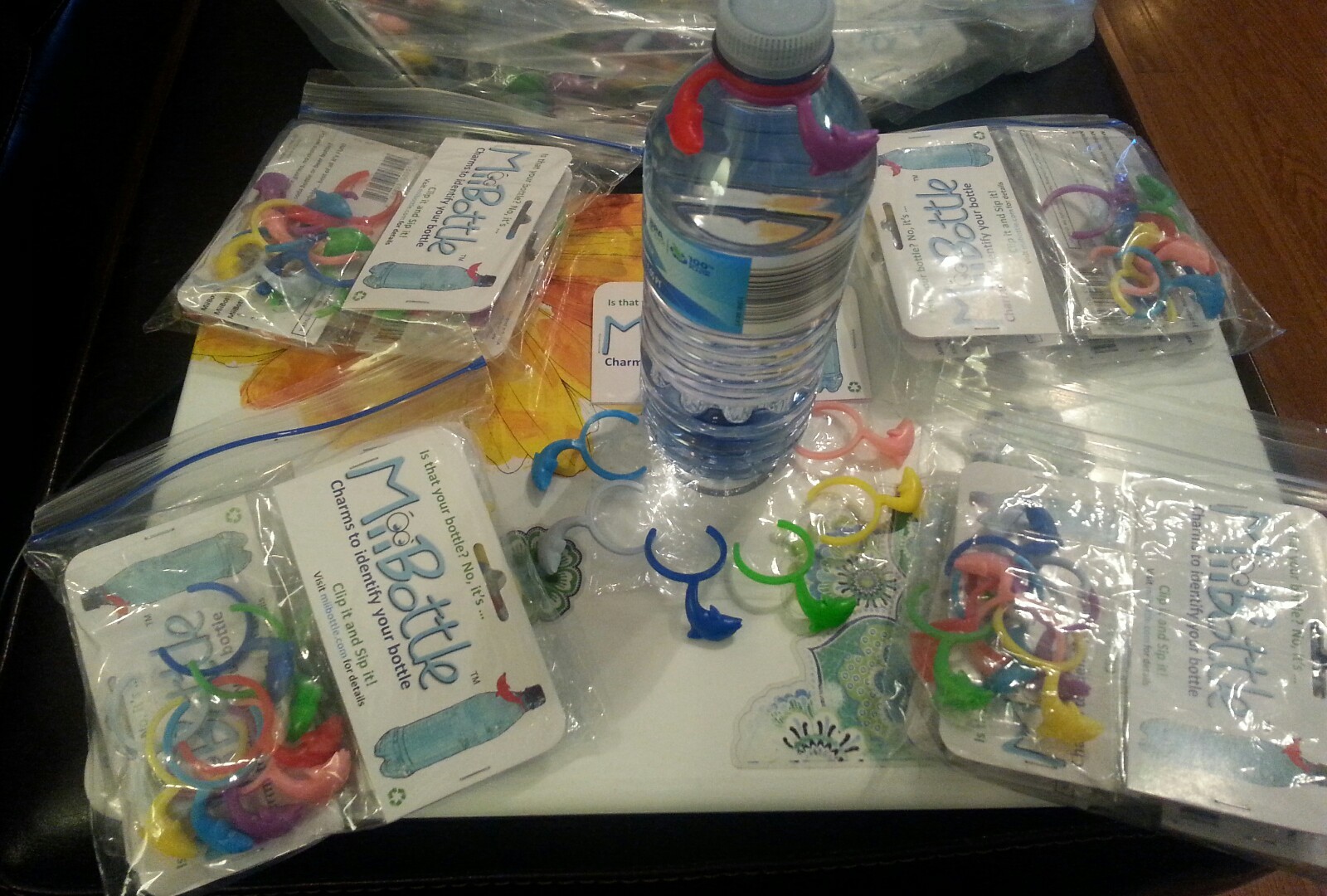 Water Bottle/WIne Glass Charms NEW in Package - 32 Per Order * Sports or Parties