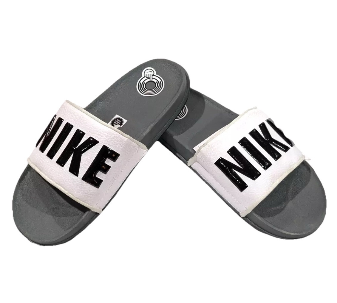 NIKE Men's OFFCOART Slide Slipper NEW BLACK WHITE GRAY BQ4639 001 Size 10