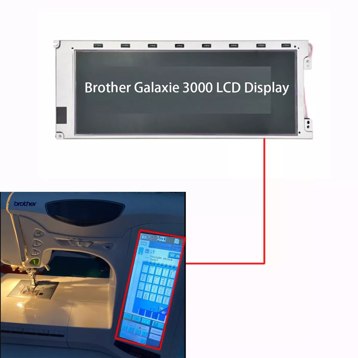 Replacement LCD Display Screen For Brother PR600 PR600C