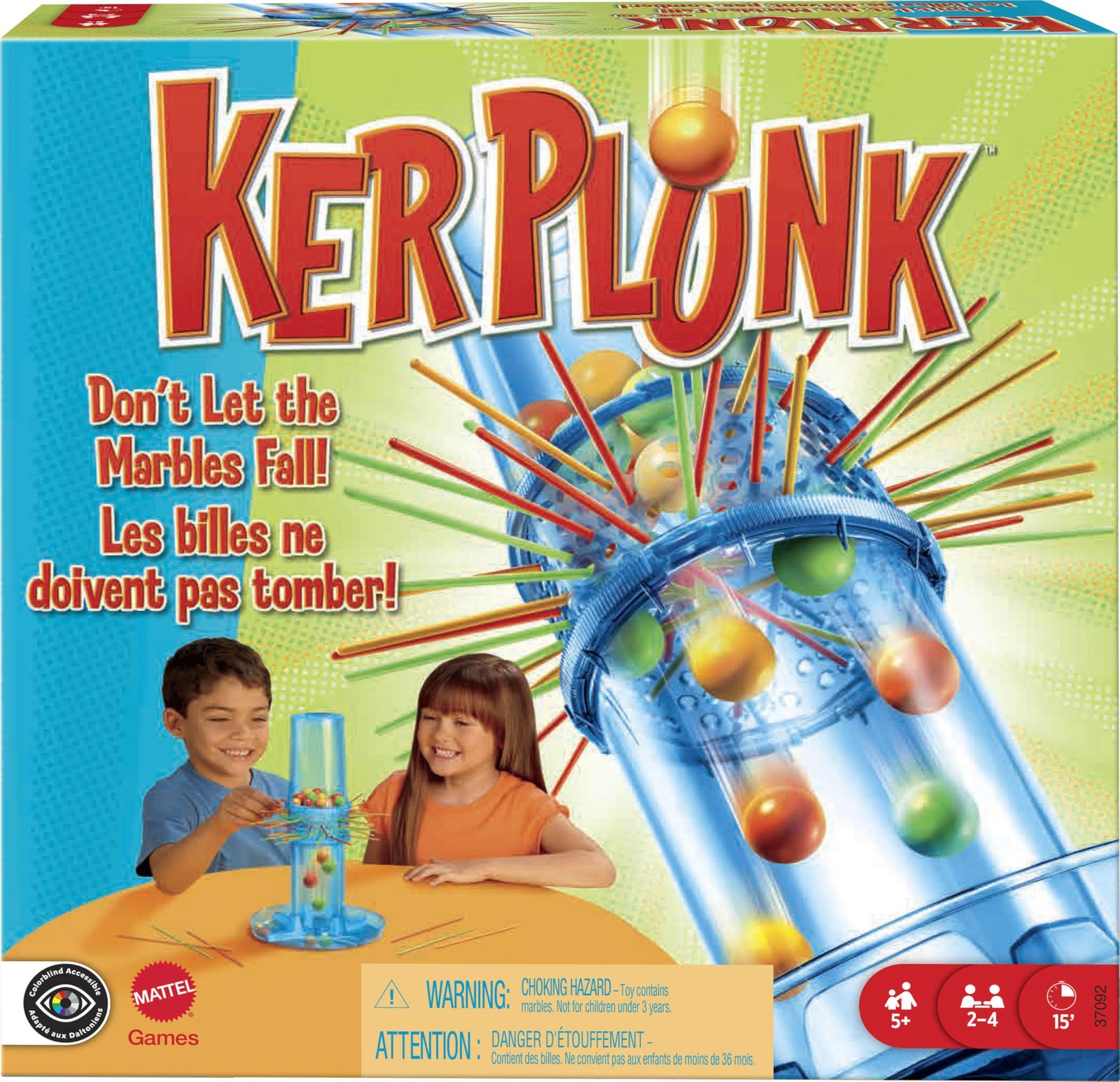 Ker Plunk Classic Tabletop Game for 2 to 4 Players Fun Family Game Night