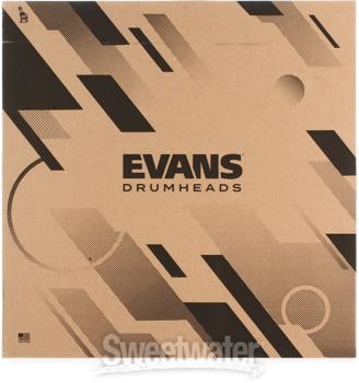 Evans MX2 White Marching Bass Drumhead - 20 inch