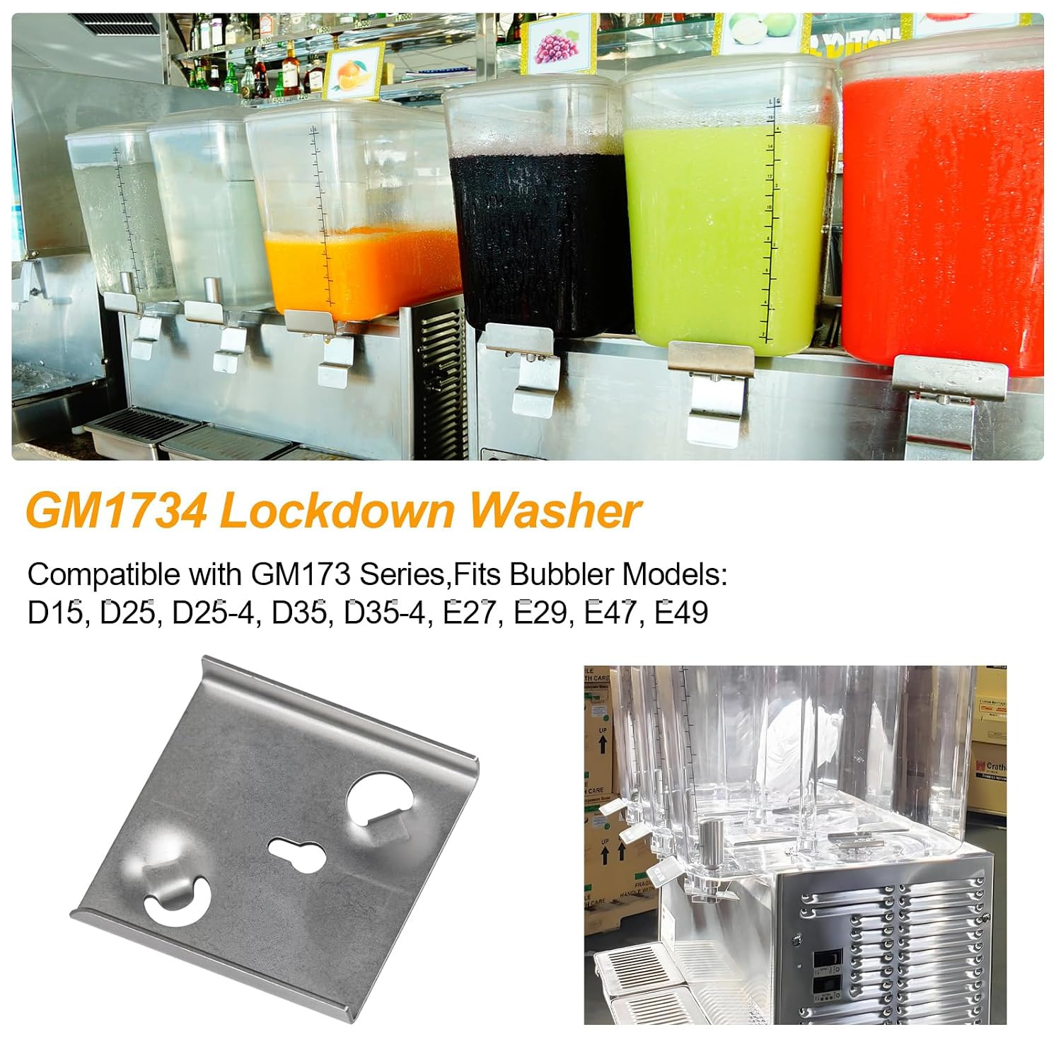 1734 Lockdown Washer, Replacement for Grindmaster Cecilware Crathco Beverage