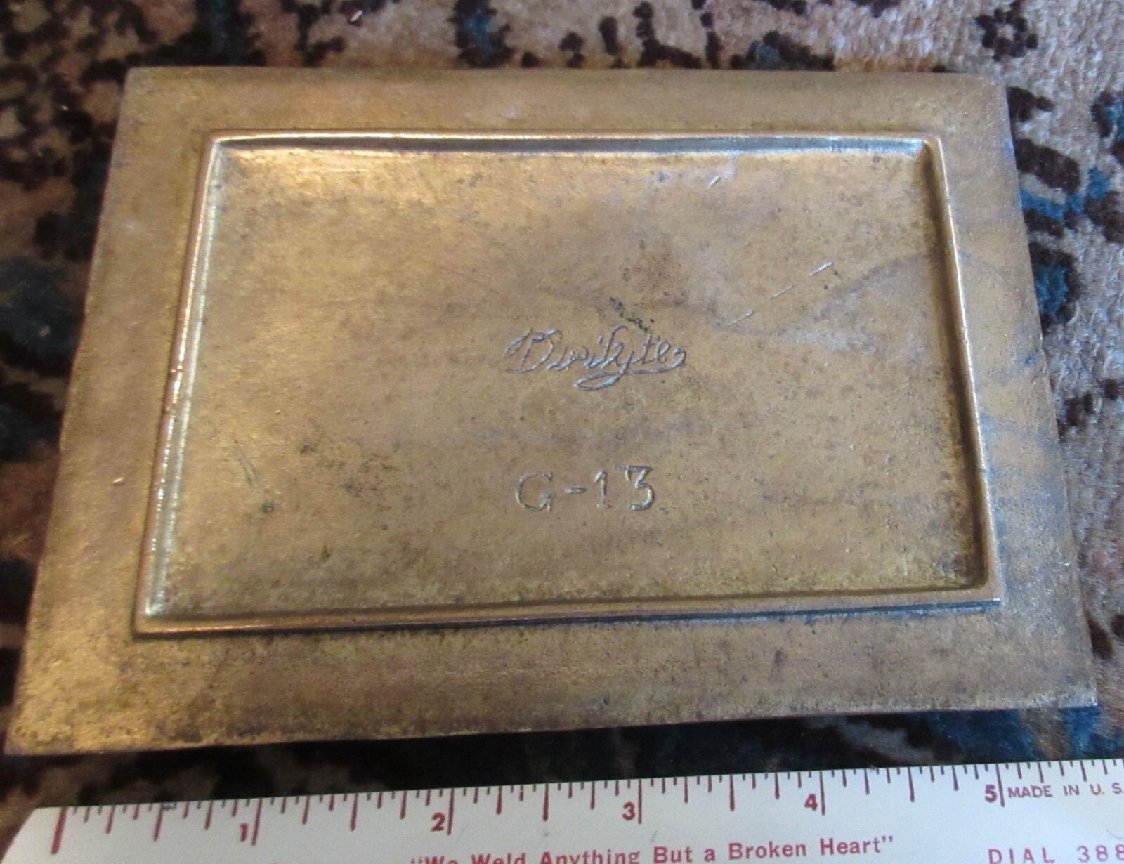 Vintage Dirilyte Cigarette or trinket G-13 box Kokomo Indiana
