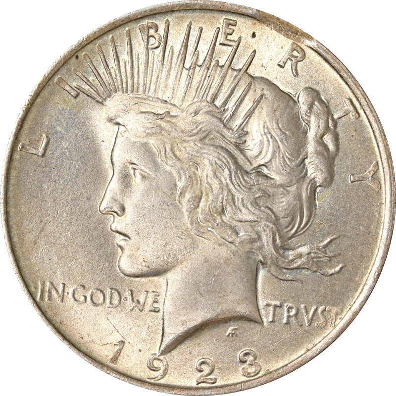 1923-P Peace Dollar - Clipped Planchet