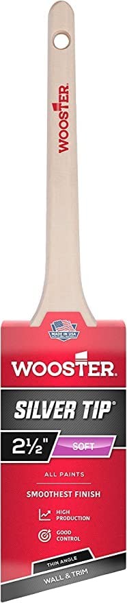 Wooster Genuine 2.5" Silver Tip Thin Angle Sash Paintbrush - 5224-2.5
