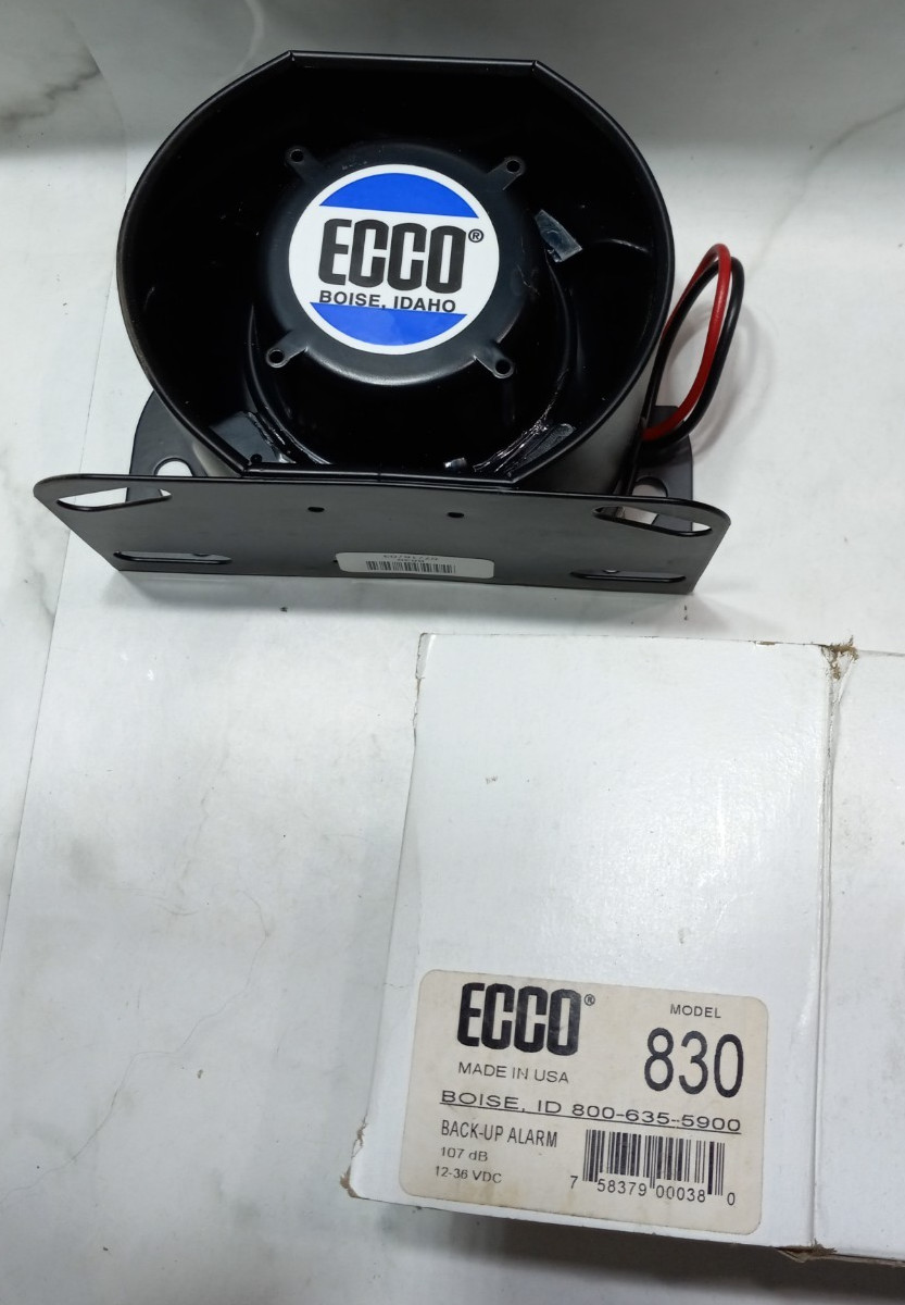 ECCO 830 800 Series 107 dB 12 to 36 V Back-Up Alarm New Old Stock