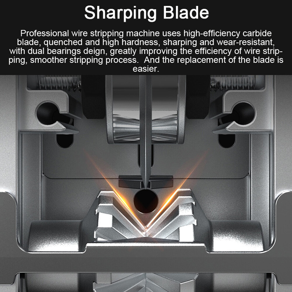 Portable Wire Stripper Manual Wire Stripping Tool Electric Peeling Machine K6P7