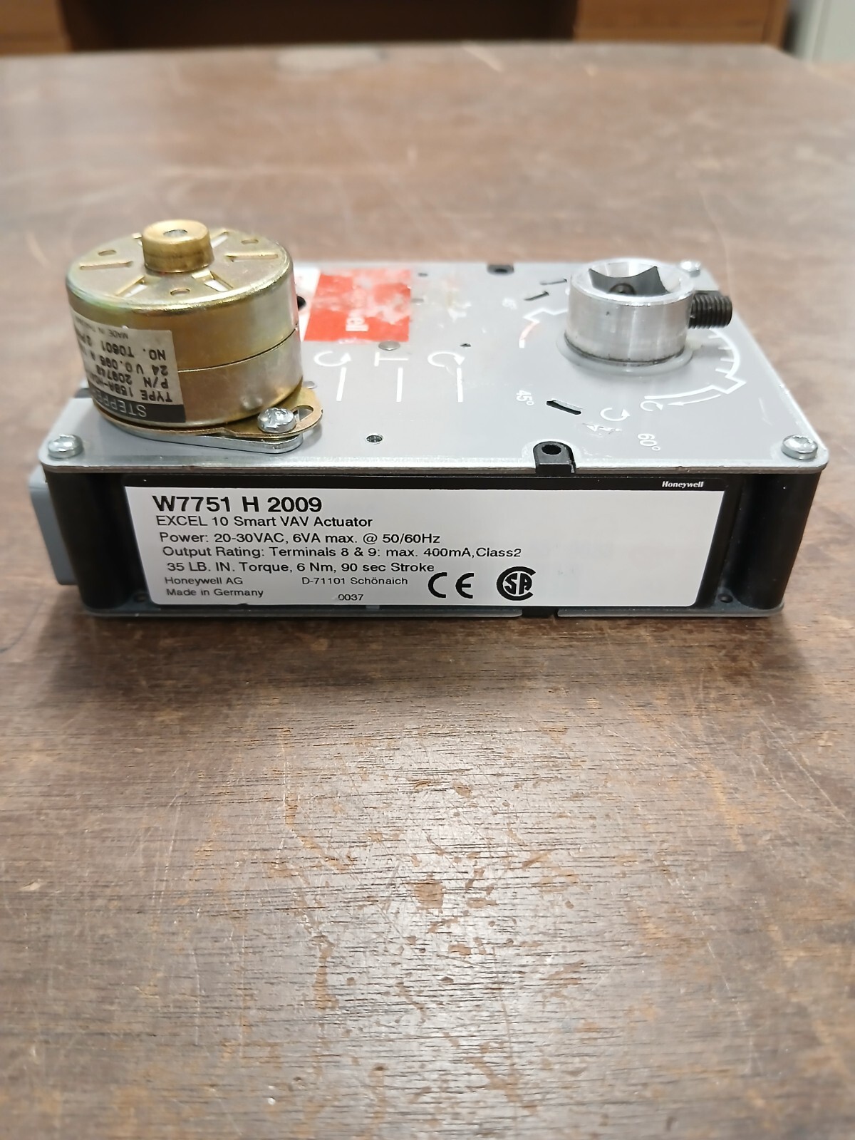 HONEYWELL W7751 H 2009 VAV Actuator