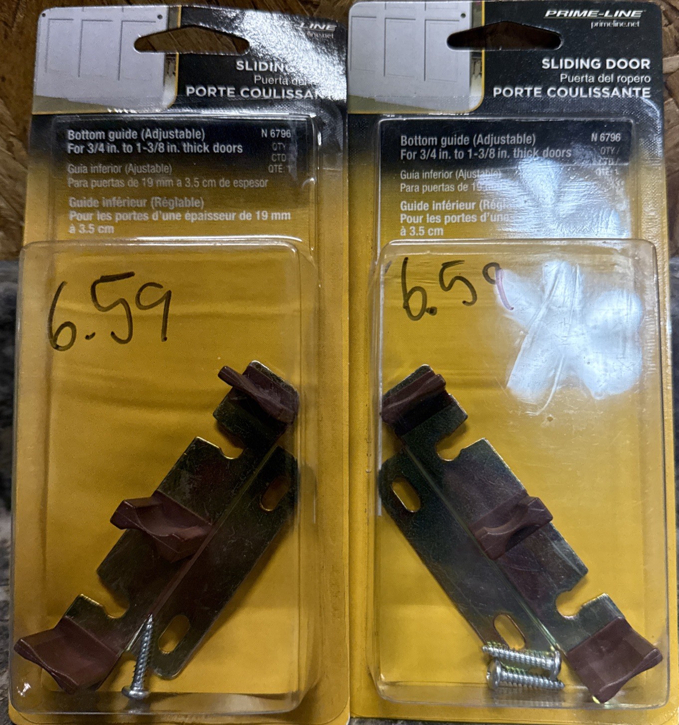 Prime-Line N 6796 Stamped Steel, Adjustable, Closet 2 Count (Pack of 1 Each)