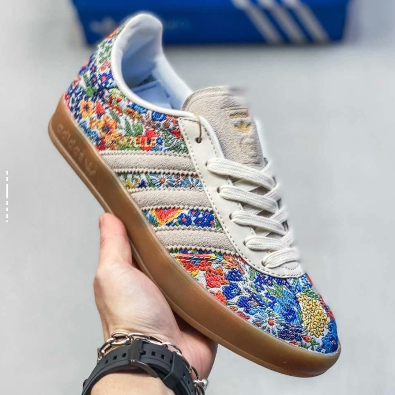 Adidas Gazelle IndoorLiberty London Floral Embroidery (Women's) JP5309 New