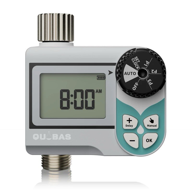 QUOBAS WT41W Low Pressure Water Timer Digital Automatic Irrigation 3/4” Metal