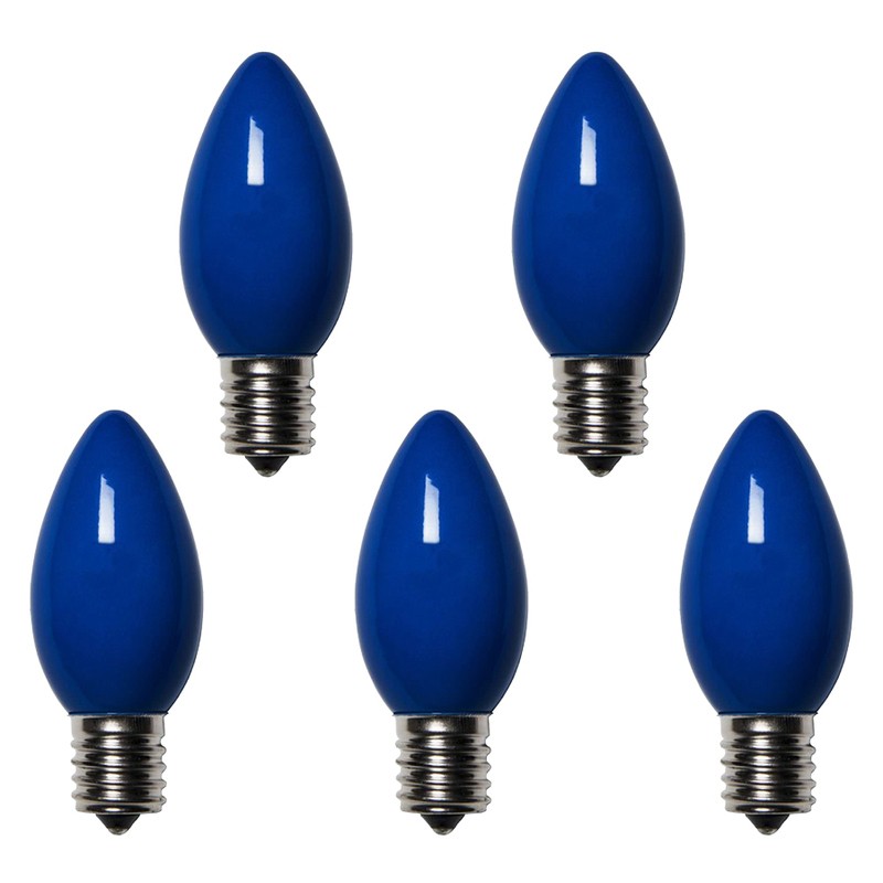 Holiday Bright Lights BU25C9-OBLA C9 Blue Replacement Christmas Light Bulb 1 ft.