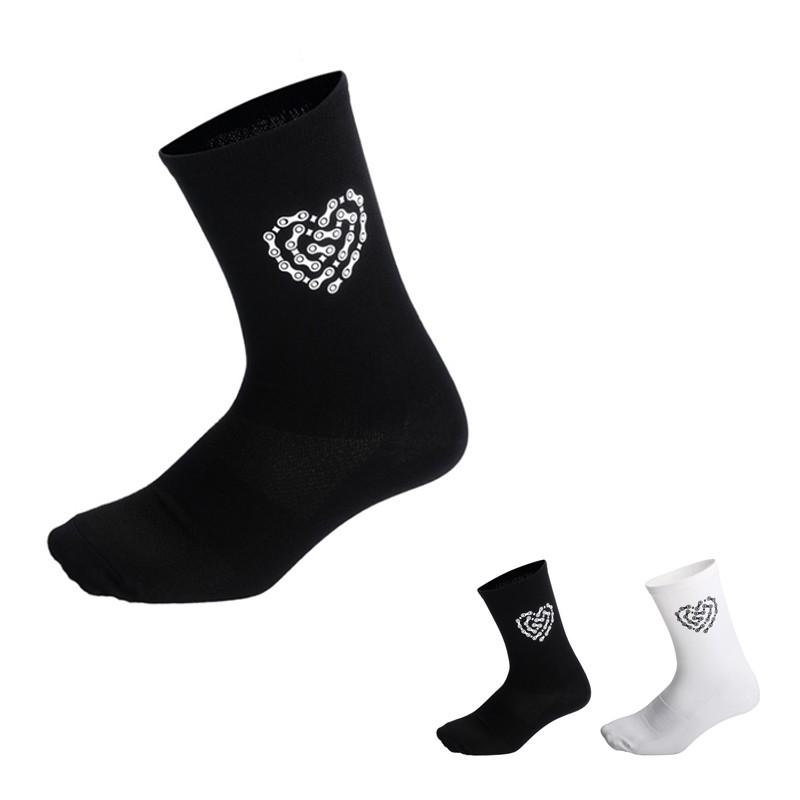 Pro Men Women Cycling Socks Riding Bicycle Bike Sports Ankle Socks XC MTB Black
