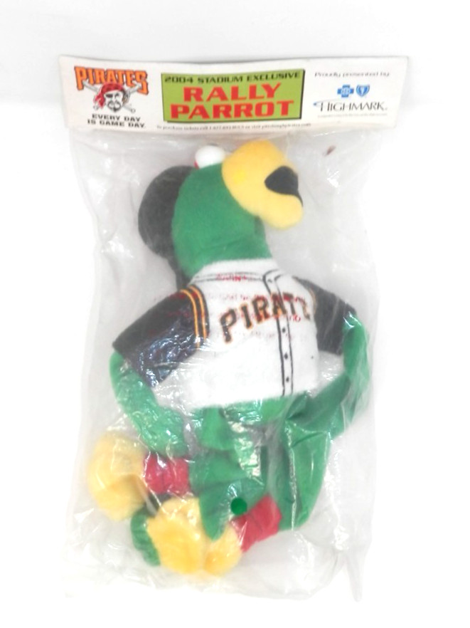 Pittsburgh Pirates Rally Pirate Parrot Plush Mascot 2004 Stadium Giveaway NOS