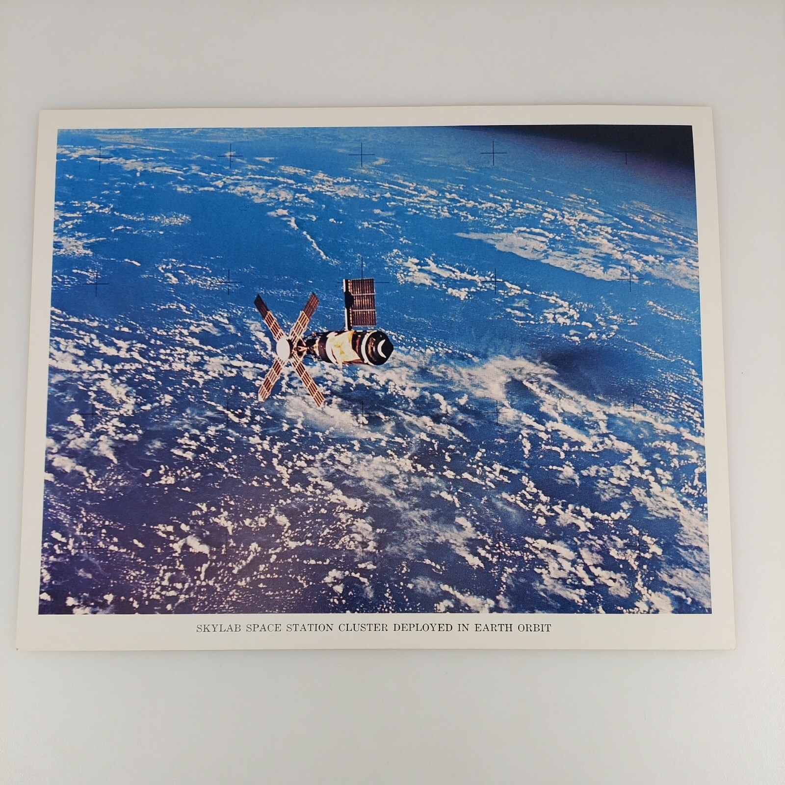 NASA SKYLAB Space Station Cluster Deployed in Orbit 8x10 Color Photo JSCL-108