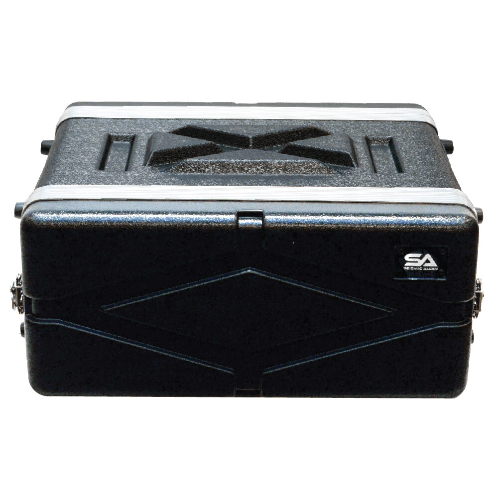 Lightweight 4 Space Mid-Size ABS Rack Case - 4U PA DJ Medium Depth Rack Case