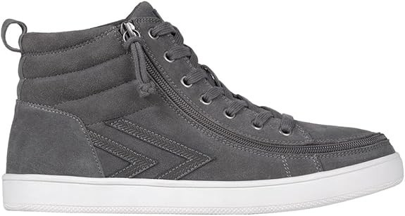 NEW Billy Footwear Men Ten9 Adaptive Hi-Top Gray Suede Sneaker Size 10.5 M KF281