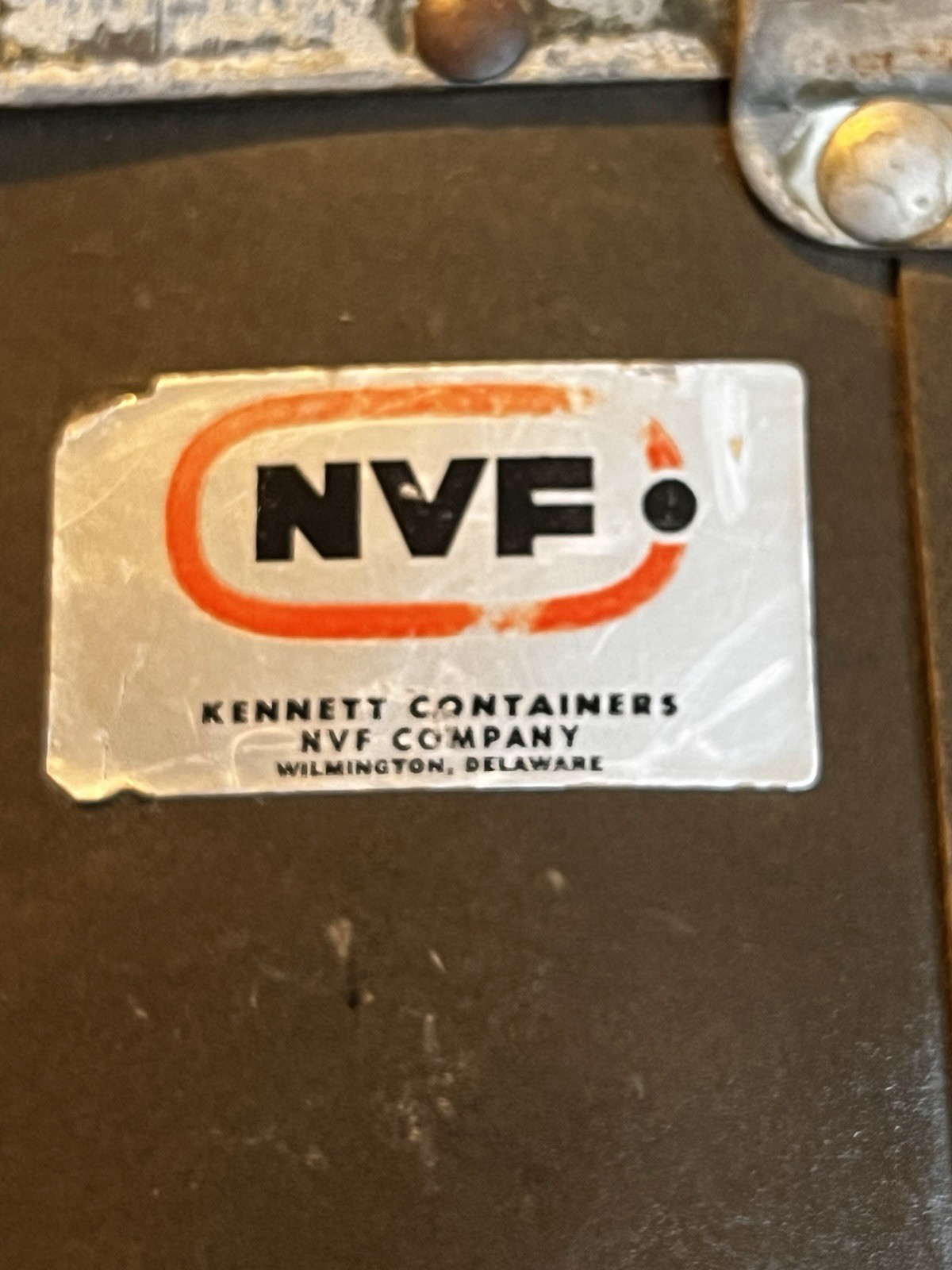 1 NVF Industrial Factory Kennett STACKABLE Vulcanized Fiber Storage Moving Bin