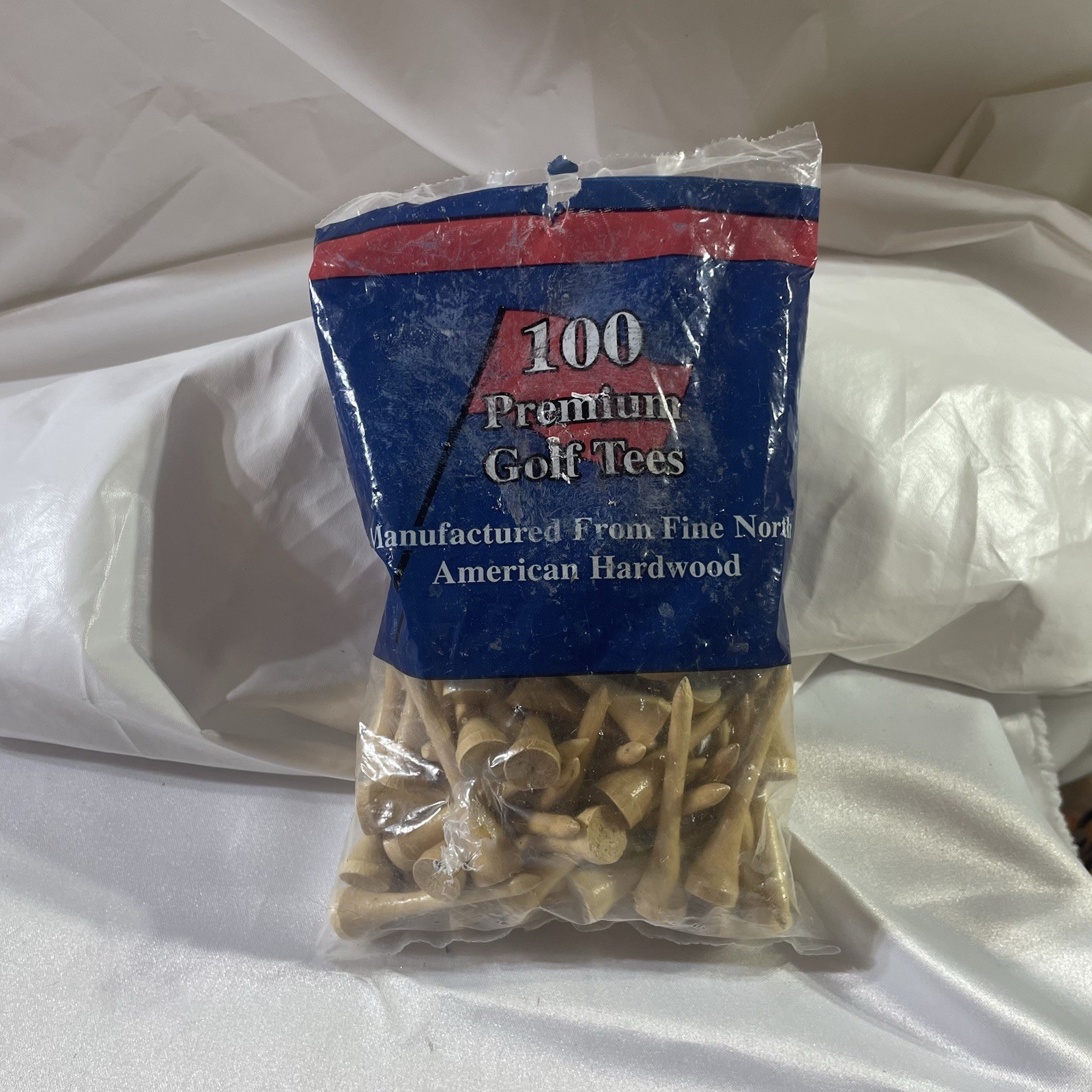 Golf Tee Pride N. America Hardwood Golf Tees 2 inch 100 Count Bag Biodegradable