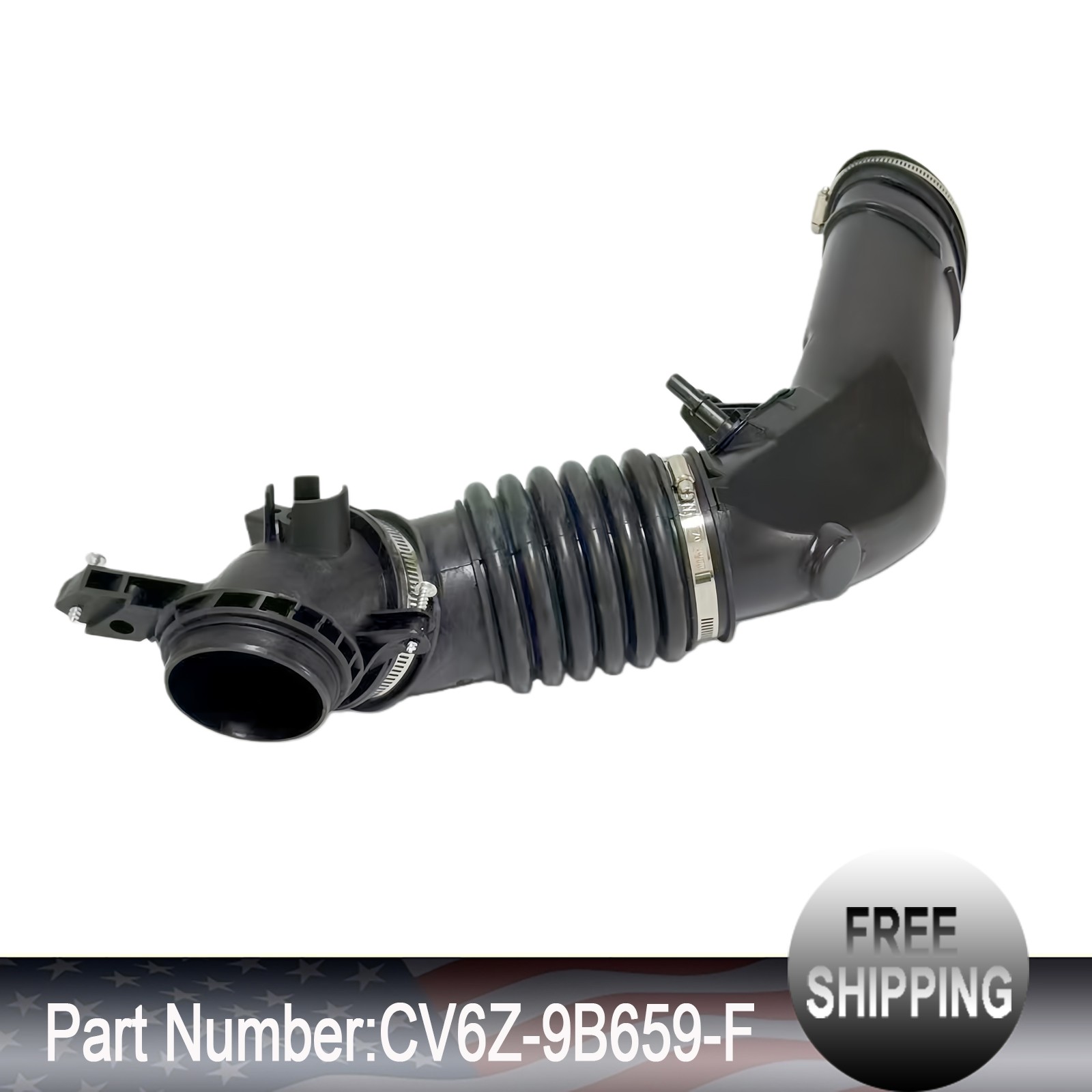 For 2015-2016 Lincoln MKC 2013-2016 Ford Escape Black Hose Air Inlet Tube