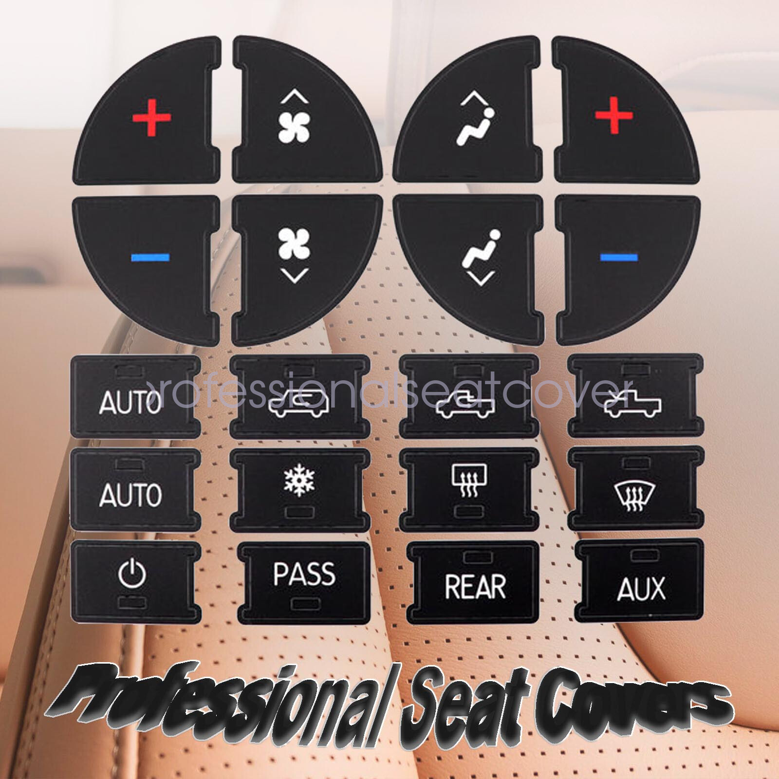 New AC Button Repair Decal Dash Switch Stickers Fits Chevy GMC Tahoe Replacement