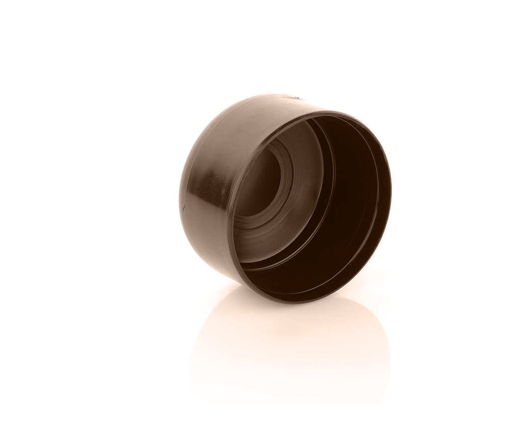 Fence Post Cap round 42mm Fence Caps Brown - Post Cap Pyramid Round