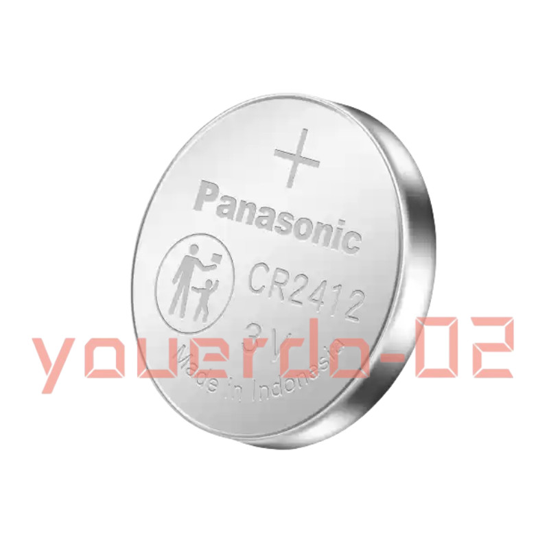 2 PC New Box Panasonic CR2412 3V Button Battery Fast Delivery