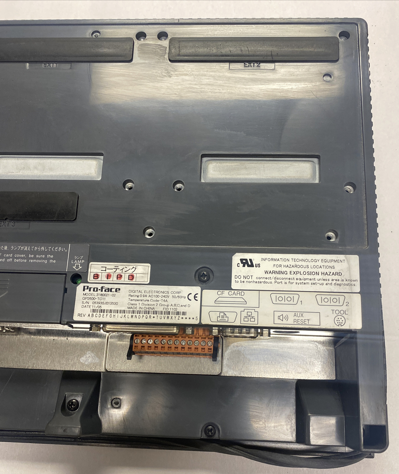 Pro-Face,3180021-02 GP2600-TC11,Operator Touch Screen Panel