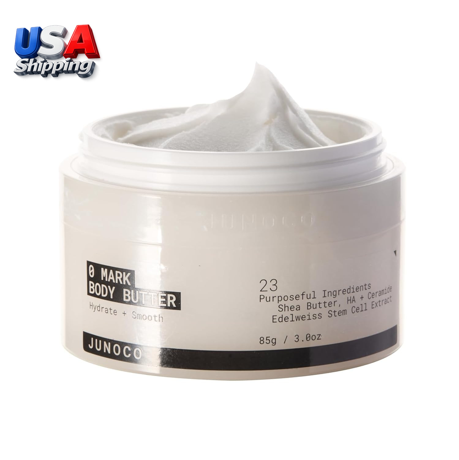 Body Butter Moisturizing Cream with Refillable Pod Smoothing 8.15 Oz