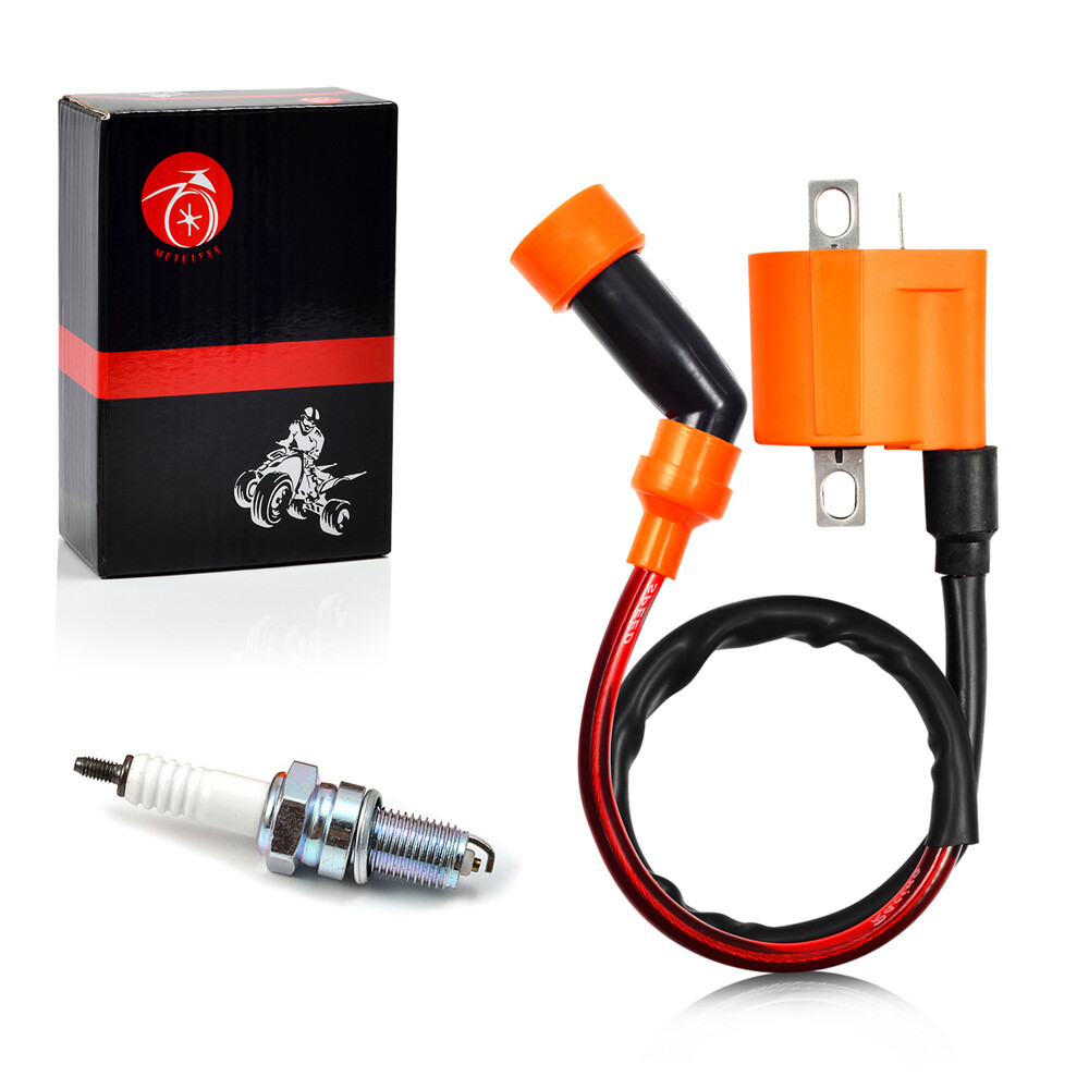 Ignition Coil Pack & SPARK PLUG + CAP For Arctic Cat 500 4x4 1999-2009 3430-007