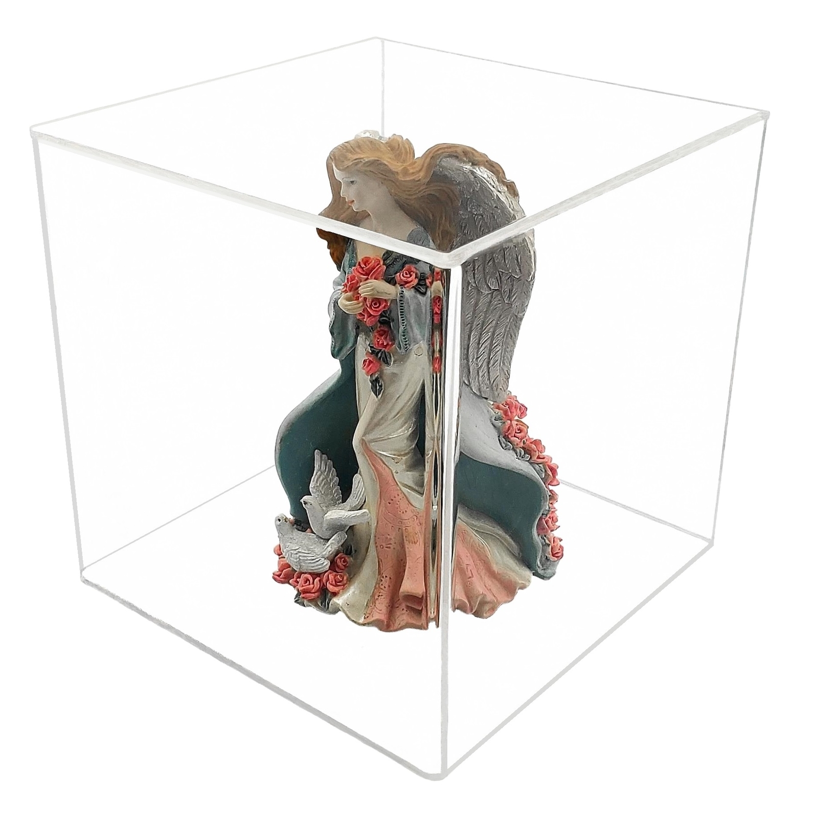 T'z Tagz Clear Acrylic Display Stand 5-Sided Stackable Box, Bin or Dust Cover