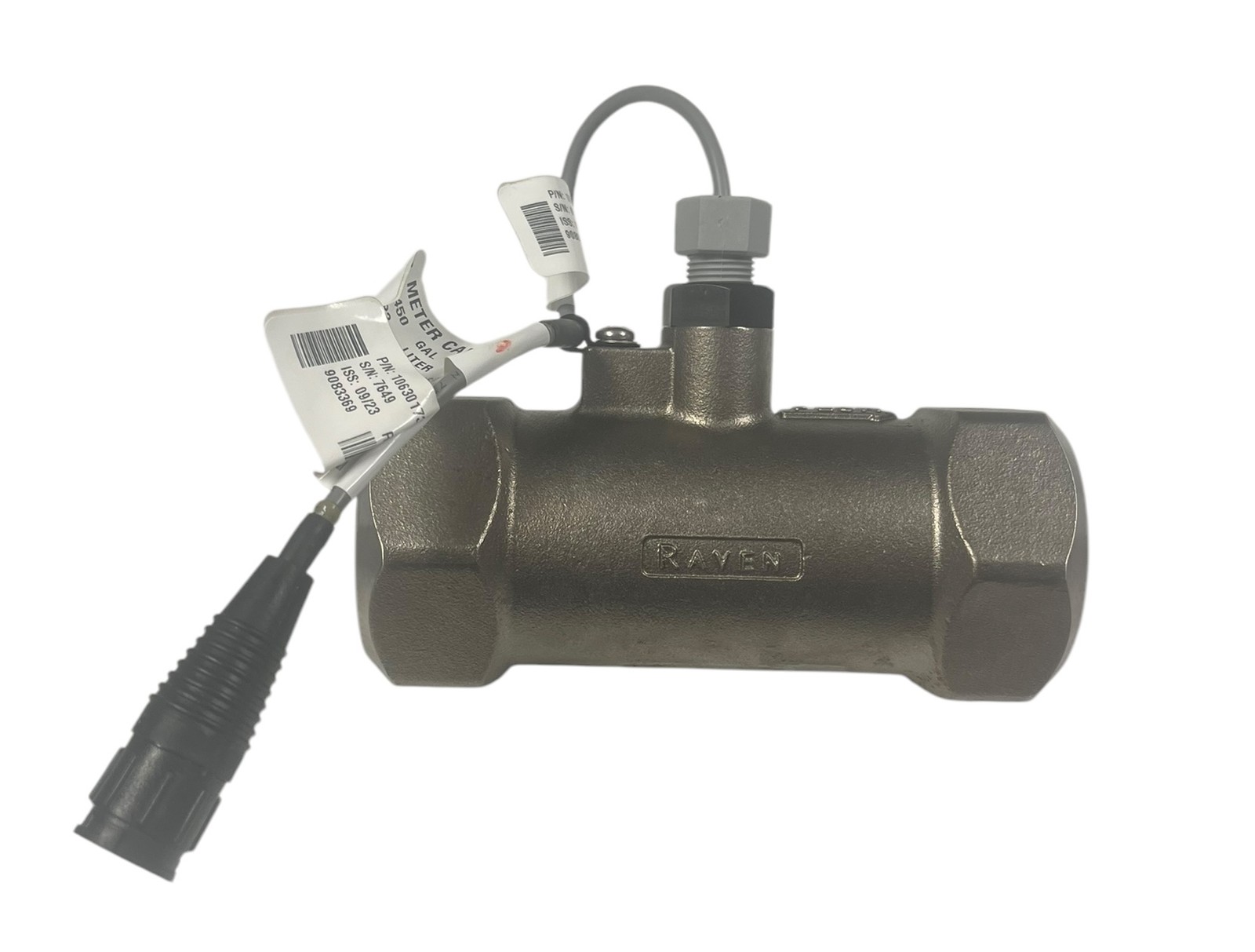 Raven RFM60S Stainless Steel Flowmeter 1-1/2" FPT Ports, 1-60 GPM - 063-0173-867