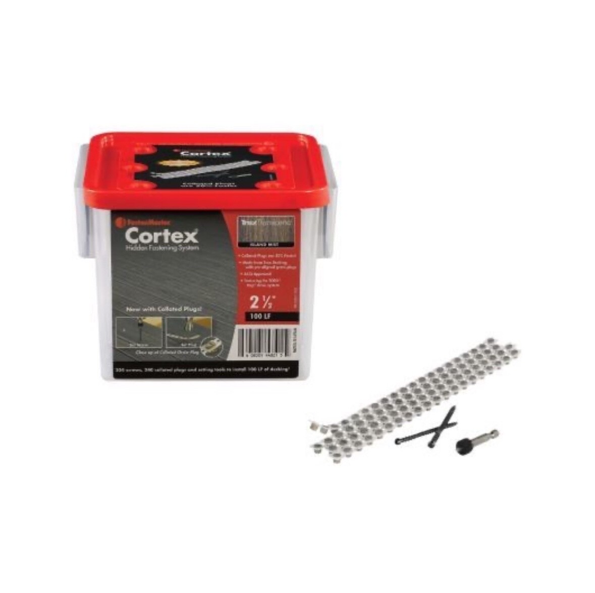 FASTENMASTER Colated Cortex for Trex Transcend Island Mist Decking with 2-1/2 in