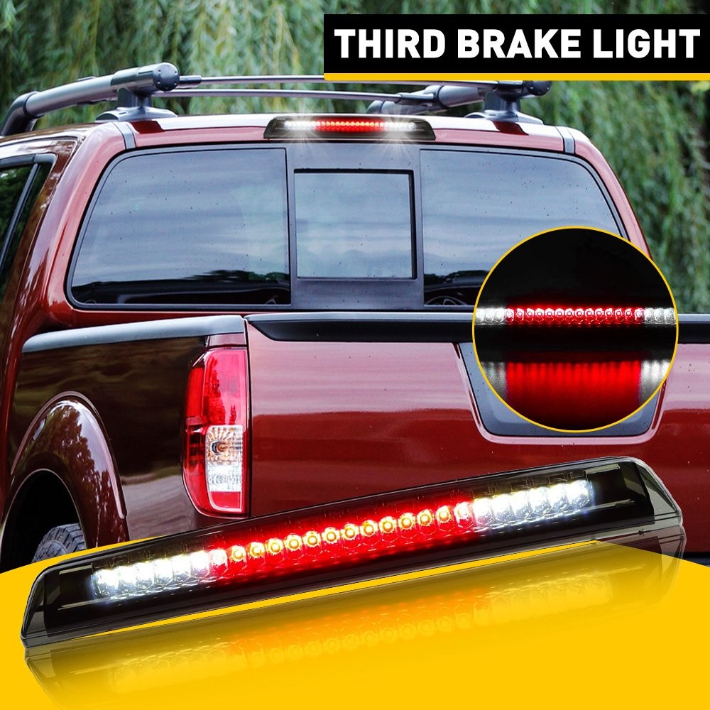1X For NISSAN TITAN FRONTIER LED 3RD THIRD BRAKE CARGO REAR TAIL LIGHT RED WHITE