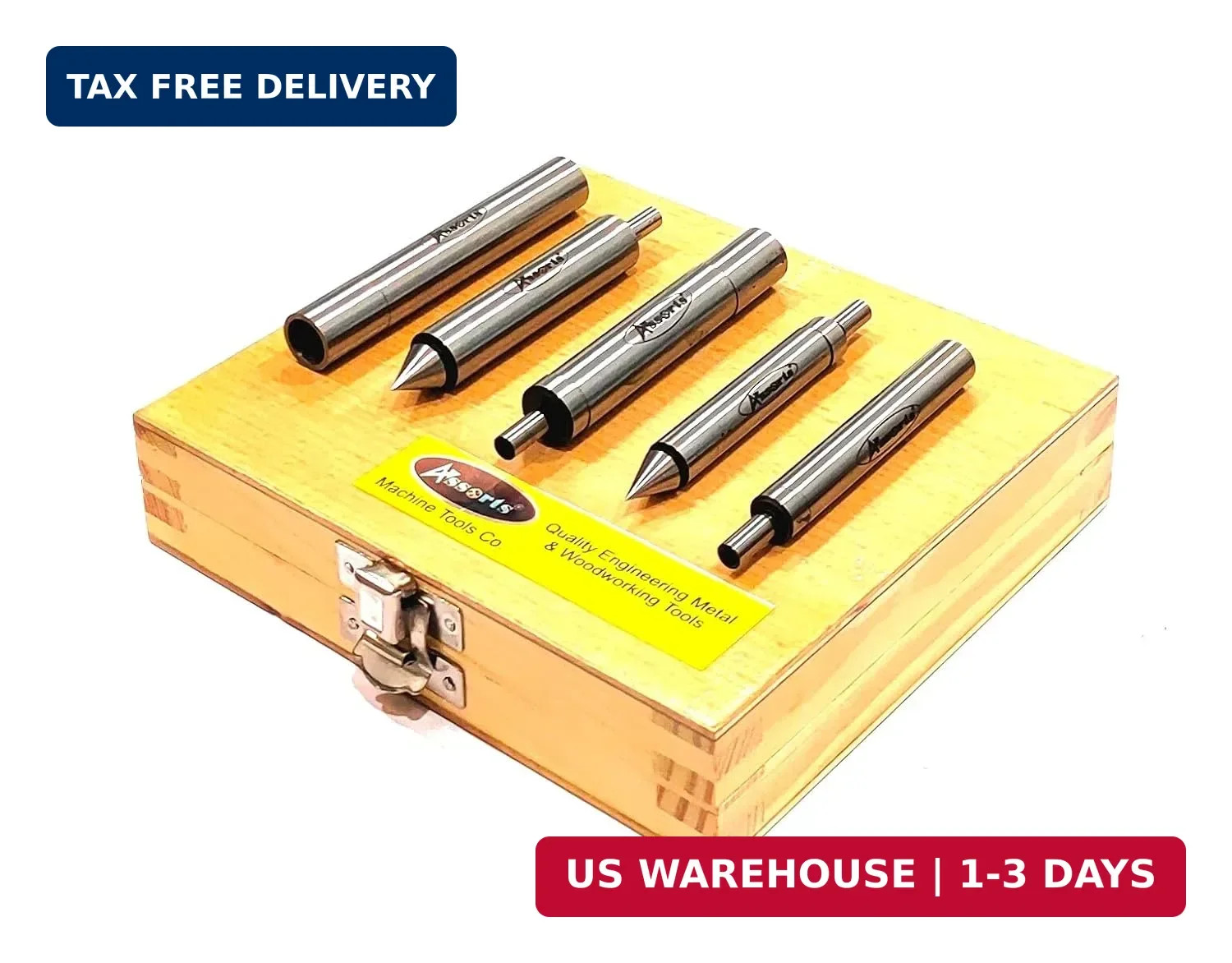 5 Piece Edge Finders Set -Hardened Tool Steel/Imperial Standard
