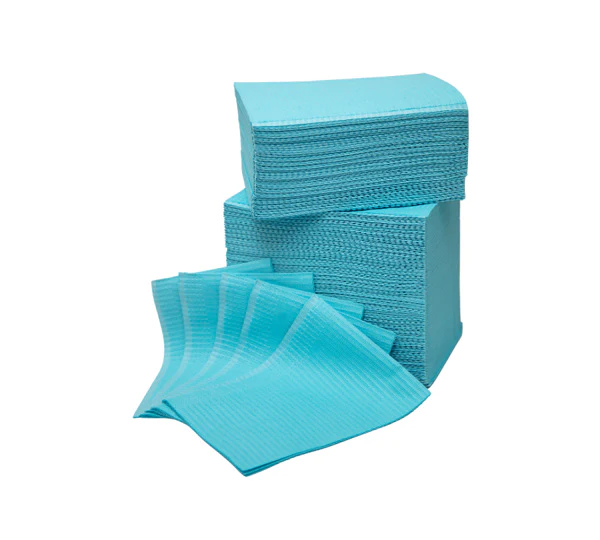Disposable Dental Medical Tattoo Bibs 13"X18" Blue 500pcs/bag