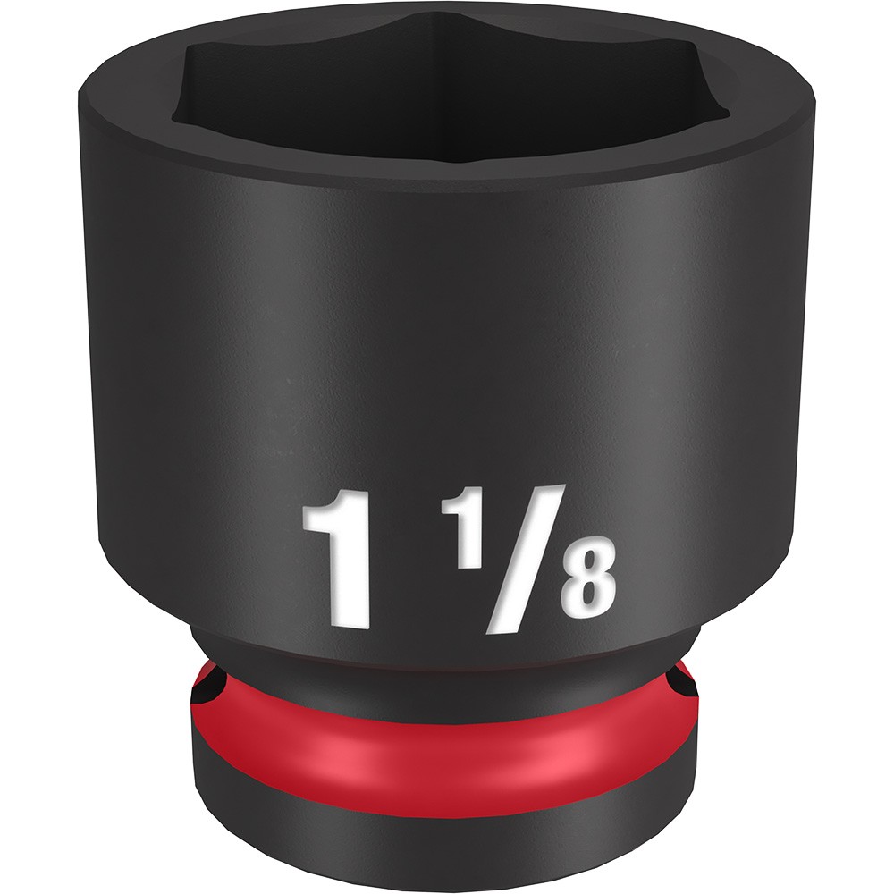 Milwaukee 49-66-6212 SHOCKWAVE Impact Duty 1/2"Drive 1-1/8" Standard 6 Pt Socket