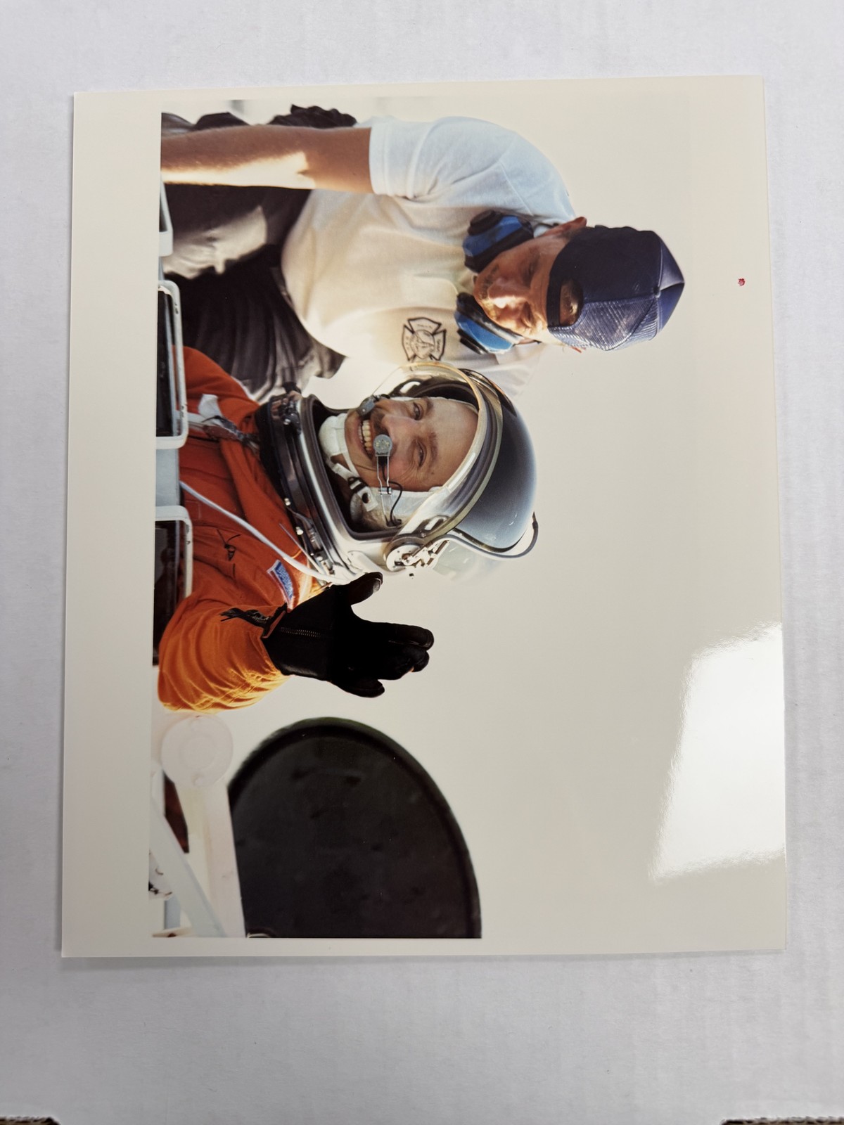 NASA STS-40 James Bagian Practices Emergency Egress Press Photo