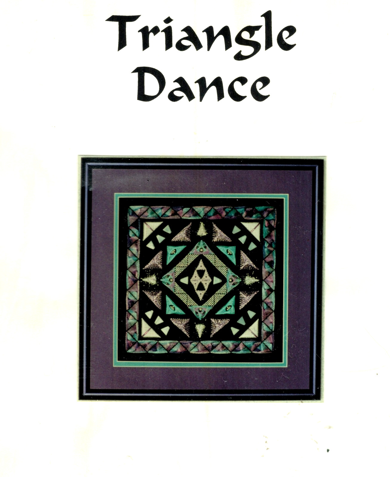 Kathleen Armstrong Counted Needlepoint Triangle Dance Chart with Embellishments