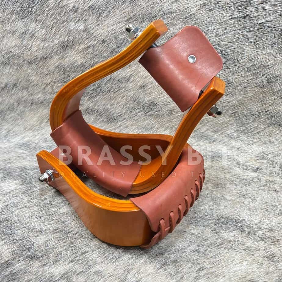 Oak Western Stirrups