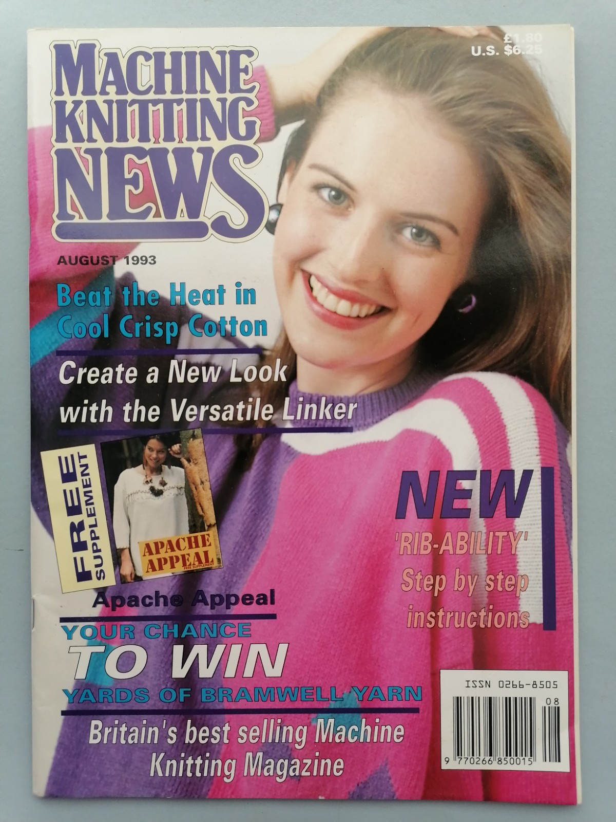 MACHINE KNITTING NEWS Magazine, August 1993