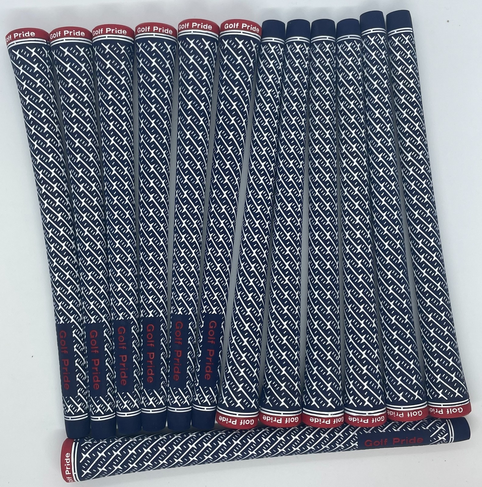 13pc Grips Golf Pride Patriot Z-Grip STANDARD Golf Club Grips Blue/White/Red