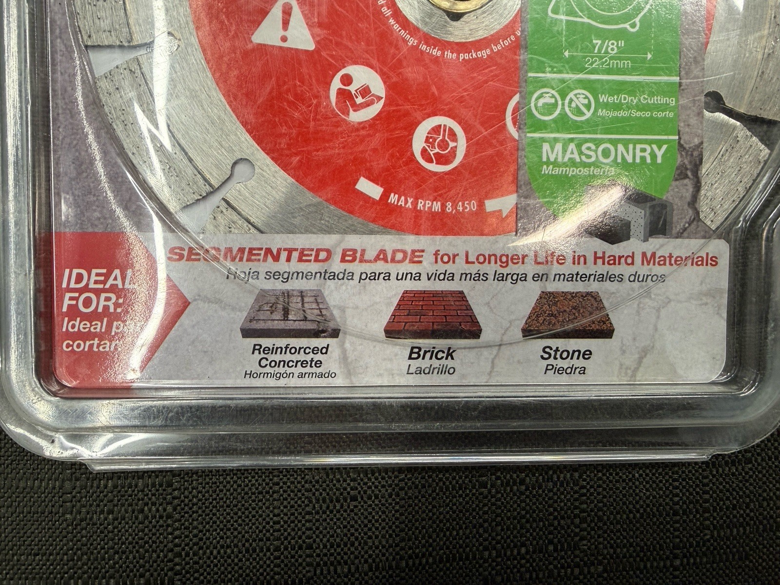 Diablo DDD070SEG101C Masonry Diamond Cut Off Blade, 7" New