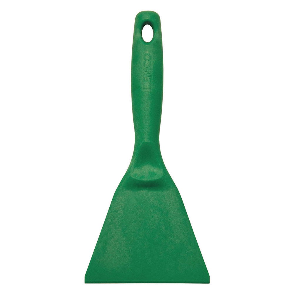 VIKAN 69632 Hand Scraper,Blade 4-1/2" W,Nylon,Green 56LR21