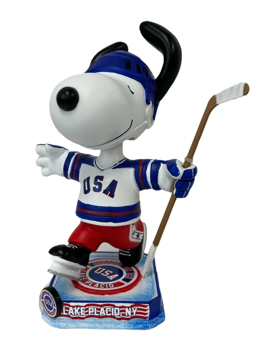 Snoopy USA Hockey Miracle on Ice Officially Licensed 8 inch Bobblehead  (only 12